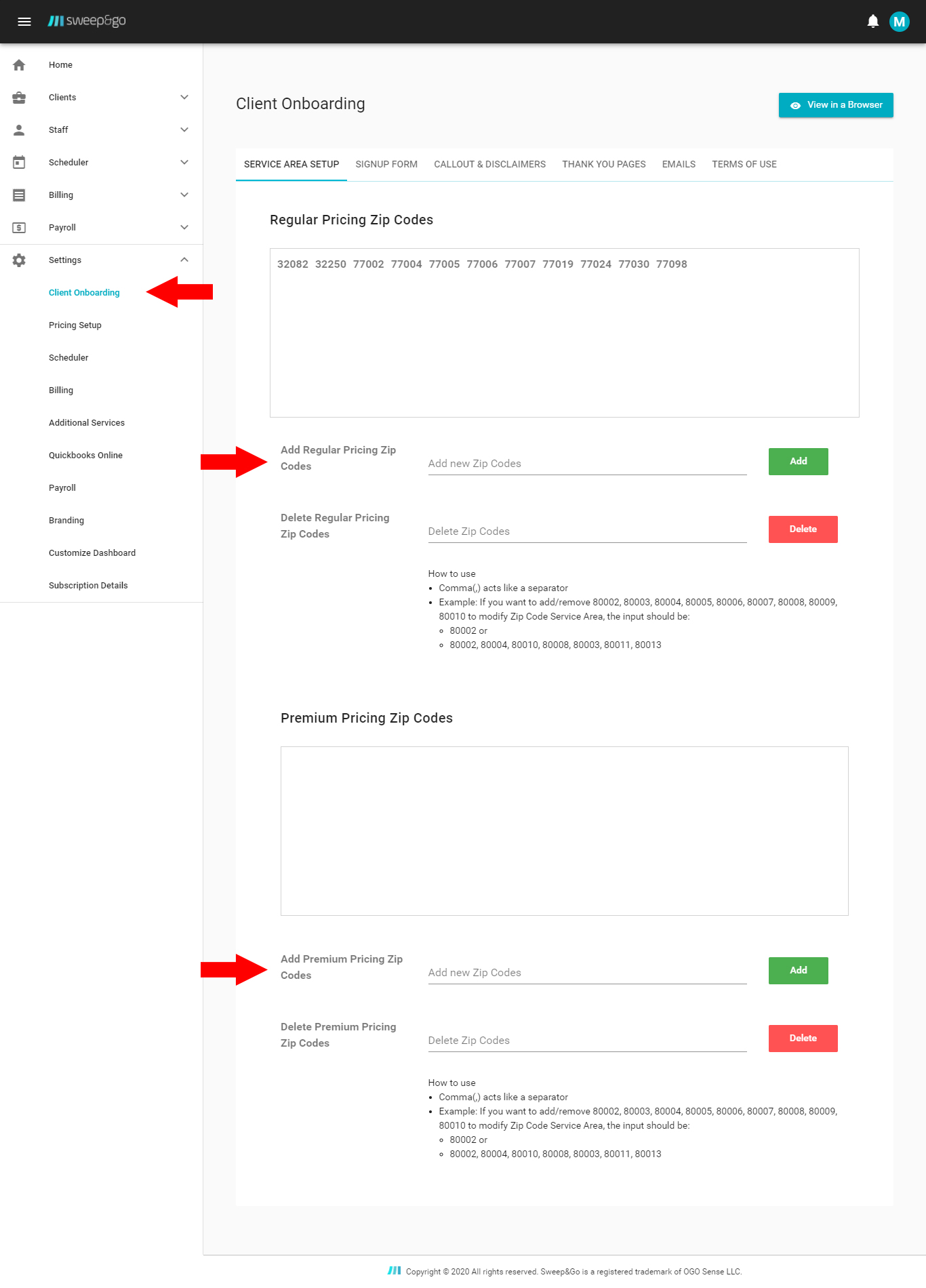 Update-regular-and-premium-service-zip-codes