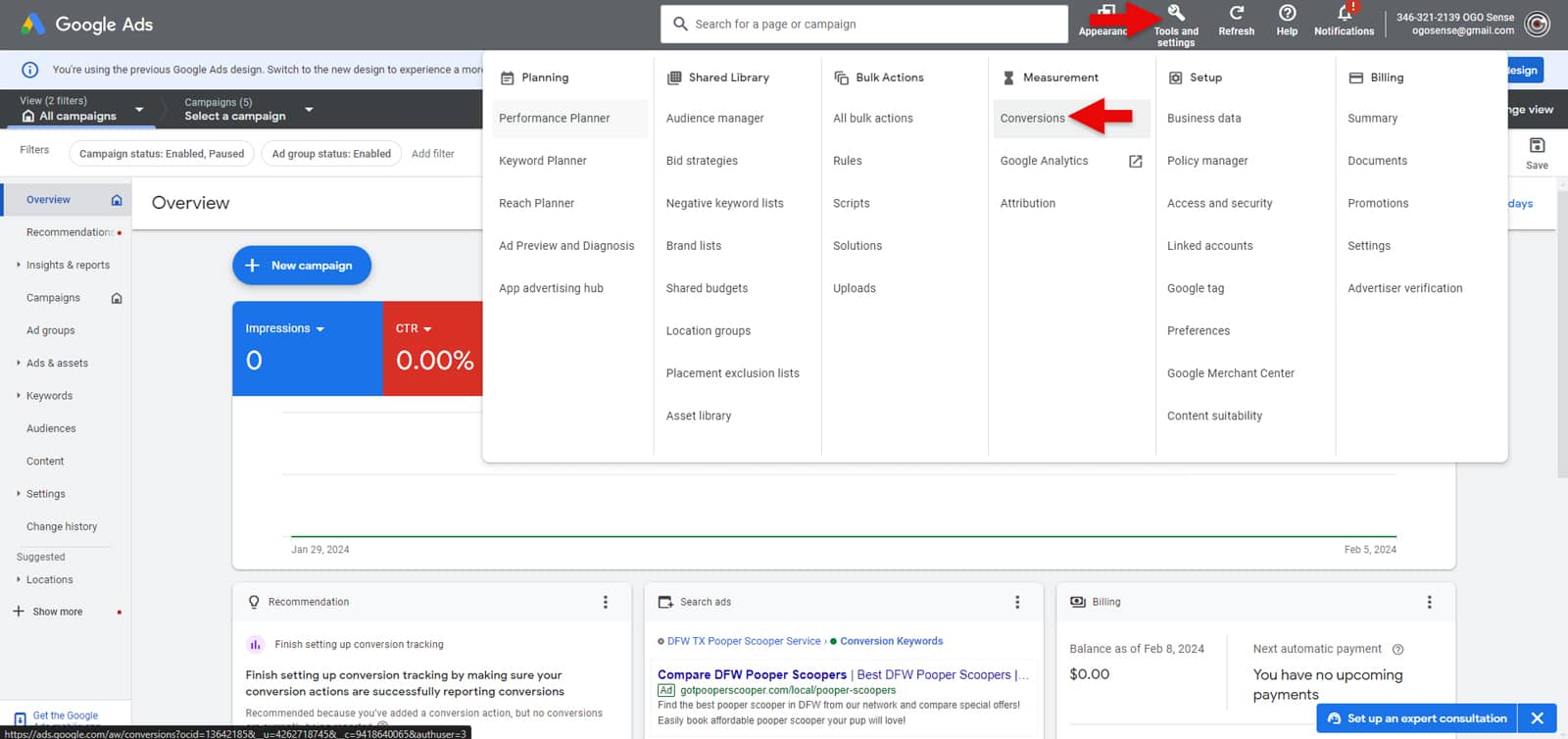 Access-Google-ads-conversions-in-Expert-View